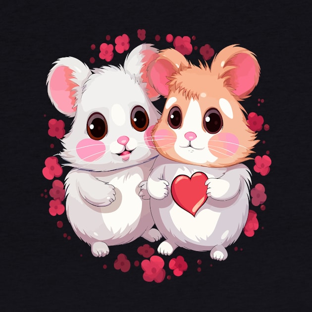Hamster Couple Valentine by JH Mart